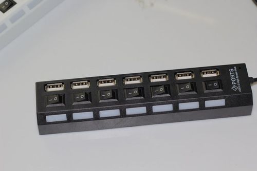 工厂直销7口USB 2.0带独立开关Hub 高效扩展，掌控每一端口